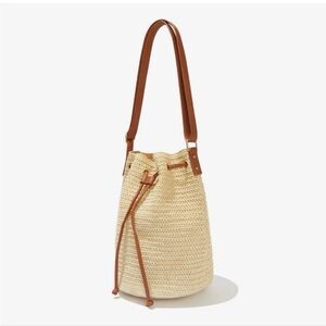 Montce Swim straw bucket bag - like new